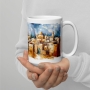 The Holy City of Jerusalem White Glossy Mug - 10