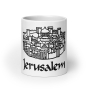 The Holy Old City of Jerusalem Glossy White Mug - 14