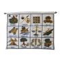 Yair Emanuel 12 Tribes Embroidered Wall Hanging - English or Hebrew (Choice of Color) - 3