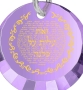 Woman of Valor Necklace Micro-Inscribed with 24K Gold - Proverbs 31:10-31 - 12