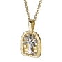 Yaniv Fine Jewelry Canaan Collection: 18K Gold Arched Gate Tree of Life Pendant with Diamond Accents - 2