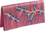 Yair Emanuel Embroidered Clutch - Pomegranates - Pink - 1