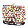 Yair Emanuel Colored Metal Cutout Pomegranates and Birds Hanukkah Menorah - 2