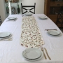 Yair Emanuel Embroidered Table Runner With Pomegranates (Choice of Colors) - 12
