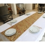 Yair Emanuel Embroidered Table Runner With Pomegranates (Gold) - 4