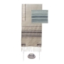 Yair Emanuel Designer Hand-Woven Gray Stripes Prayer Shawl (Tallit) Set - 1