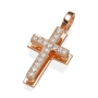 Yaniv Fine Jewelry 18K Gold Latin Cross Pendant with Diamonds (Variety of Colors) - 4