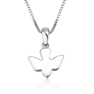 Marina Jewelry Sterling Silver Soaring Dove Pendant