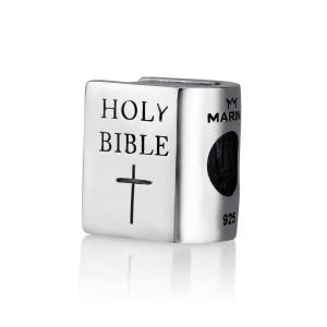 Marina Jewelry Sterling Silver Holy Bible Bead Charm