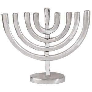 Classic: Yair Emanuel Anodized Aluminum Menorah (Silver)