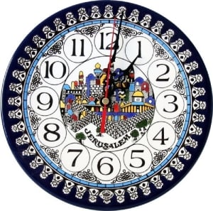 Armenian Ceramic Jerusalem Clock