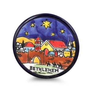 Armenian Ceramics Bethlehem At Night Christmas Ornament
