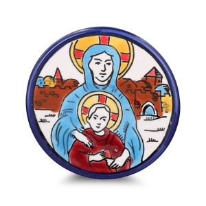 Armenian Ceramics Mother and Child Christmas Ornament