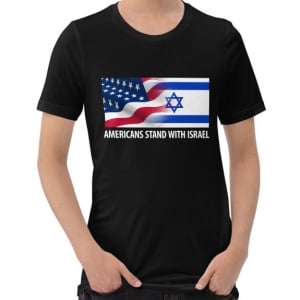 Americans Stand with Israel Gradient Flags - Unisex T-Shirt