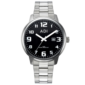 Adi Deluxe Large-Faced Men's Stainless Steel Watch 