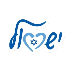 Love Israel with Star of David Magnet