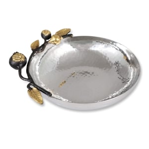 Yair Emanuel Stainless Steel Medium Bowl (Pomegranates)