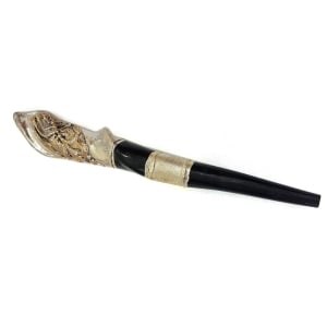 925 Sterling Menorah & Lion of Judah Eland Shofar - Barsheshet-Ribak