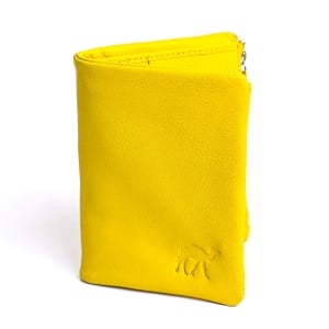 Genuine Leather Camel Wallet with Magnetic Closing - Color Option