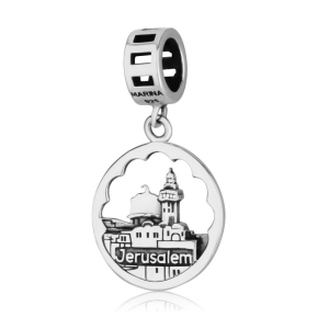 Marina Jewelry 925 Sterling Silver Jerusalem Hanging Charm