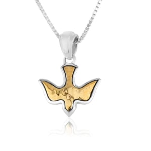 Marina Jewelry Gold-Plated Holy Spirit Necklace