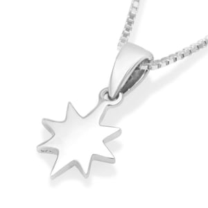 925 Sterling Silver Minimalist Star of Bethlehem Necklace