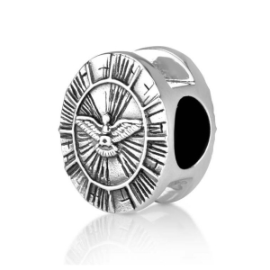 Marina Jewelry Sterling Silver Qasr El Yahud Circle Bead Charm