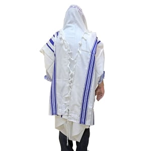 Wool Prima Tallit (Prayer Shawl) – Blue