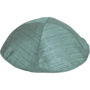 Yair Emanuel Classic Poly Silk Kippah (Forest Green)