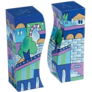 Yair Emanuel Salt & Pepper Shaker - Jerusalem Blue
