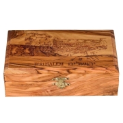 Olive Wood Jerusalem Box