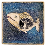 Art In Clay Ceramic Limited Edition Plaque Jonah and the Fish Wall Hanging