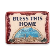Art In Clay Limited Edition Bless This Home Jerusalem Skyline Ceramic Plaque Wall Hanging