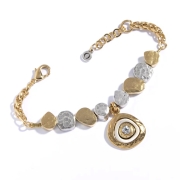 Danon Jewelry "Brilliant" Two Tone Bracelet