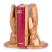 Olive Wood Bible Holder With King James Bible