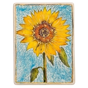 Art in Clay Limited Edition Ceramic Sunflower Wall Hanging