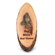 Olive Wood Hand-Carved Home Blessing Wall Hanging