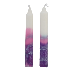 12 Shabbat Candles – Pink and White