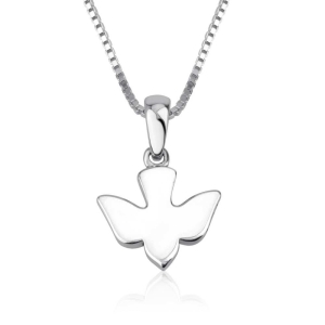 Marina Jewelry Sterling Silver Soaring Dove Pendant 