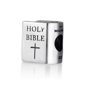 Marina Jewelry Sterling Silver Holy Bible Bead Charm 