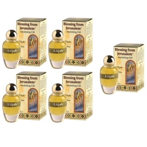Ein Gedi Collection of "Elijah" Anointing Oils (12 ml): Buy Four, Get The Fifth For Free!