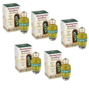 Ein Gedi Collection of Lily of the Valley Anointing Oils (12 ml): Buy Four, Get The Fifth For Free!