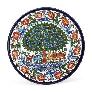 Armenian Ceramics Tree of Life and Flowers Plate