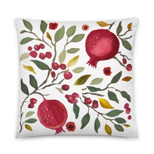 Floral Pomegranates Pillow