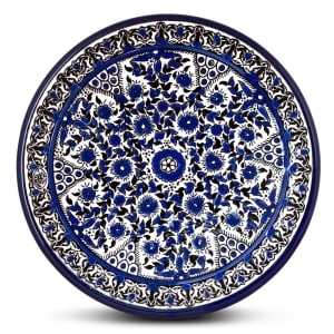 Armenian Ceramics Flowers and Vines (Blue & White)