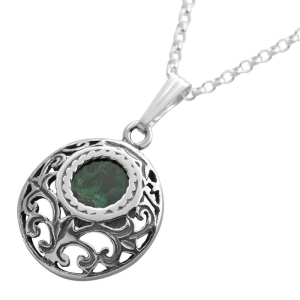 925 Sterling Silver Deluxe Vintage Necklace with Eilat Stone