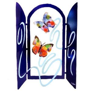 David Gerstein Springtime Butterfly Window Signed Metal Sculpture  