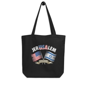 Jerusalem and USA - United We Stand Eco Tote Bag