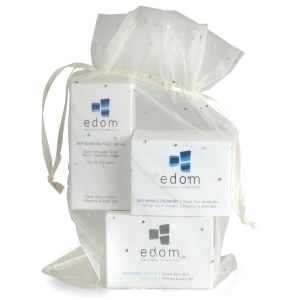Edom Spa Pack: Replenishing Face Serum, Anti Wrinkle Cream Q10 & Shea Body Butter