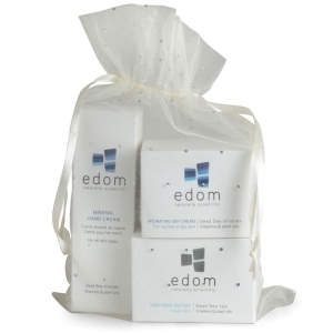 Edom Spa Pack: Mineral Hand Cream, Hydrating Day Cream & Shea Body Butter